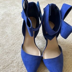 Modcloth Blue Bow Heels